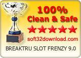 BREAKTRU SLOT FRENZY 9.0 Clean & Safe award